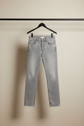 Bershka Grey Acid Wash Wide Leg Jeans