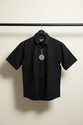 RX100 Men's Black Short Sleeve Casual Shirt