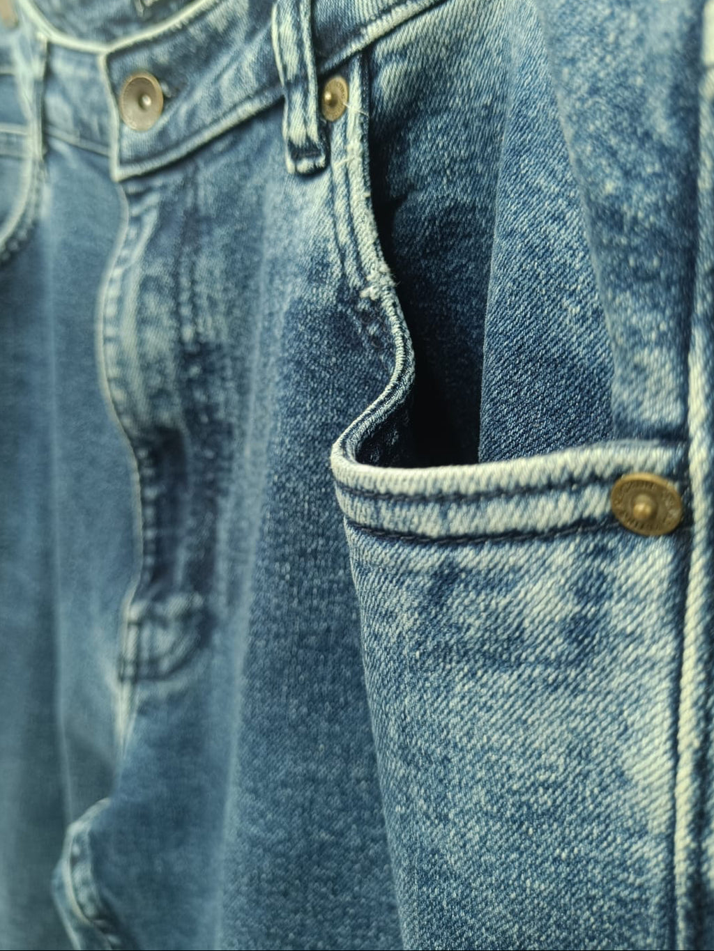 Flying Machine Men's Blue Straight Fit High-Rise Denim Jeans