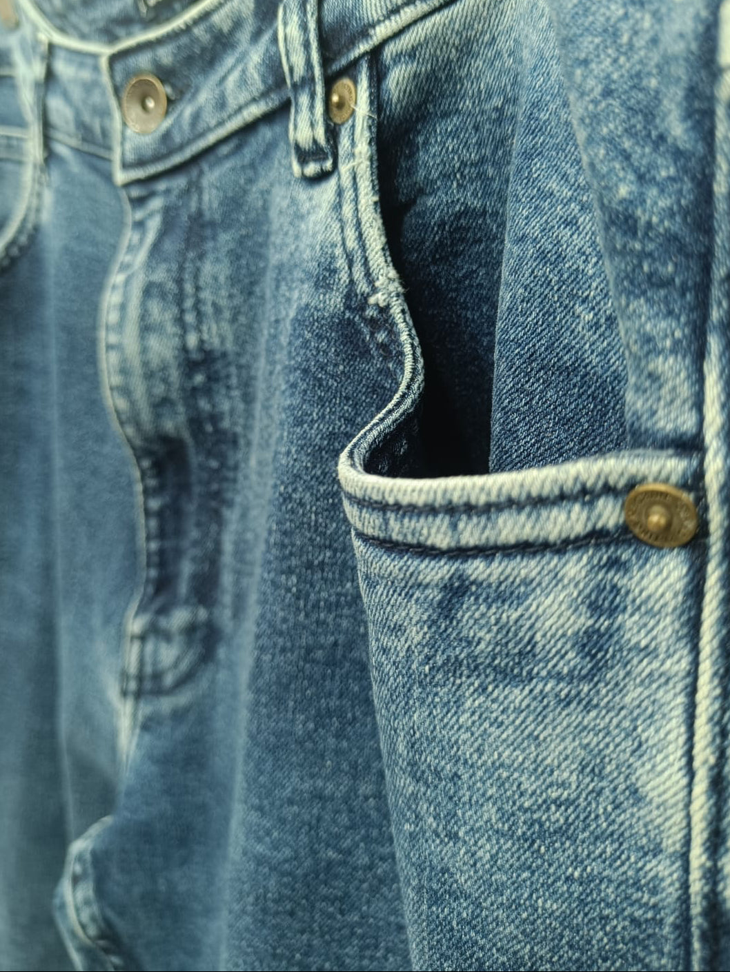 Flying Machine Men's Blue Straight Fit High-Rise Denim Jeans