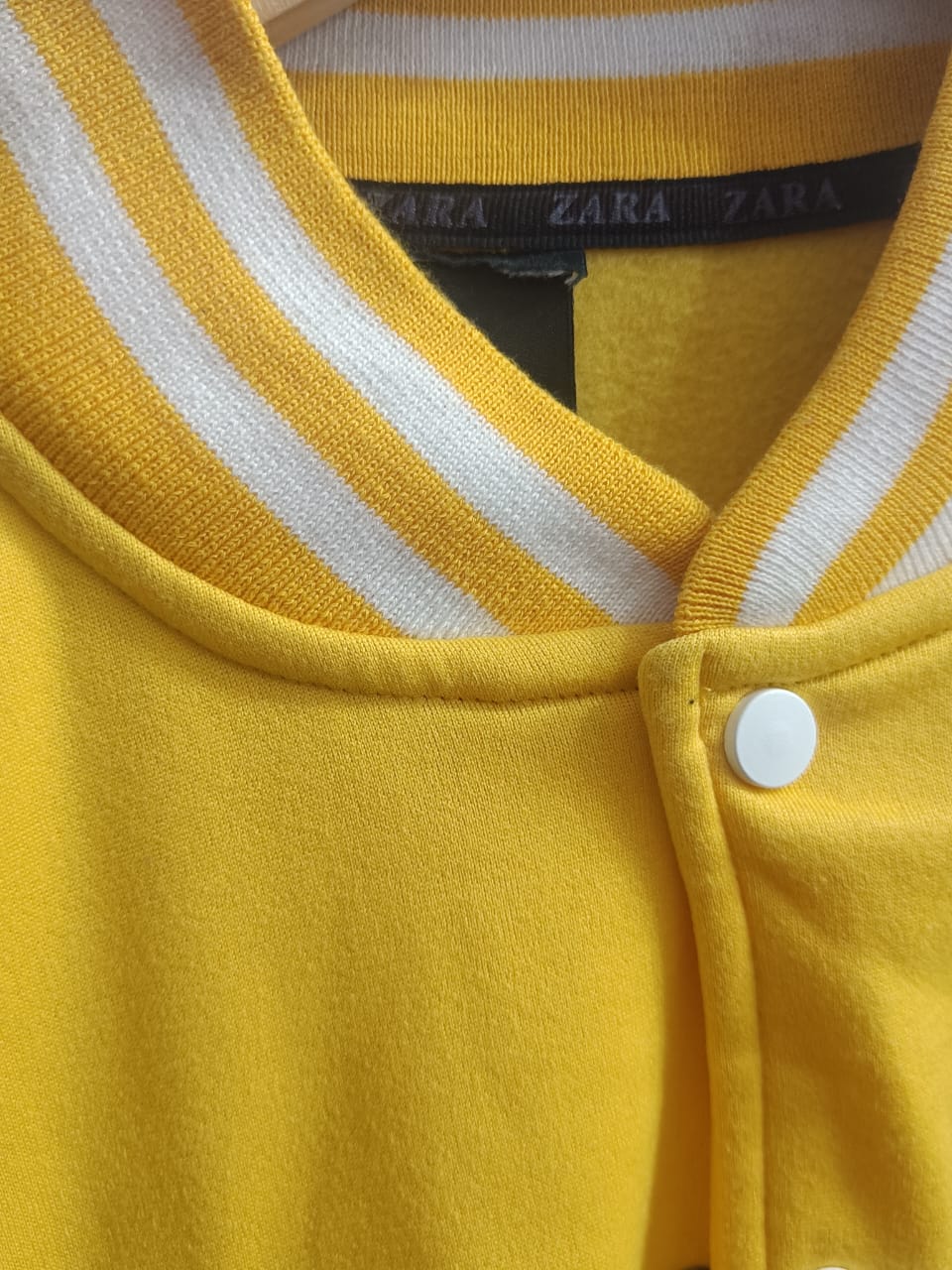 Zara Unisex Yellow and Black 'HBCU Pride' Varsity Jacket