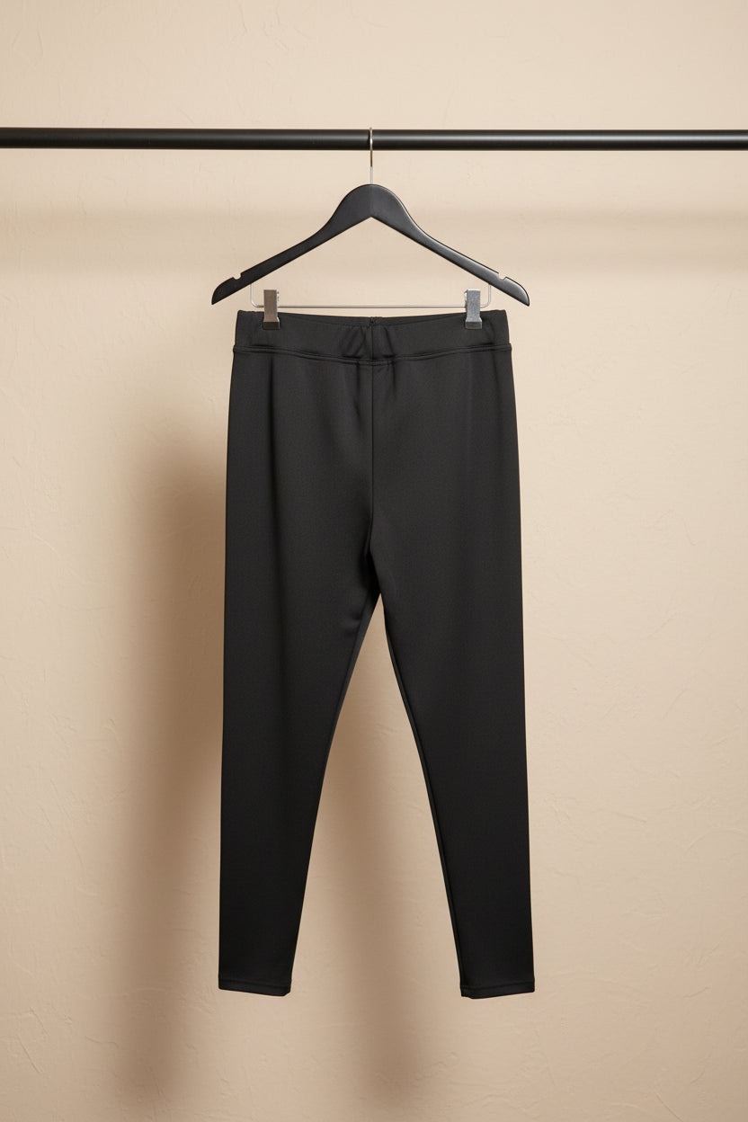 FALCON Women's Black Elastic Waist Leggings