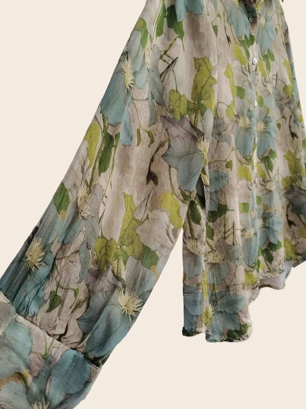 Women's Multicolor Floral Print Long Sleeve Button-Up Shirt