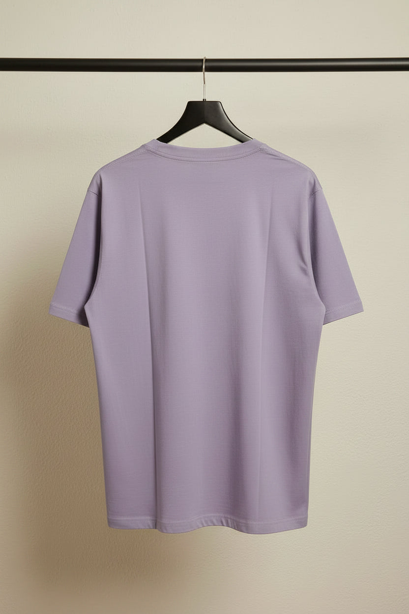 Lavender Crew Neck Pocket T-shirt