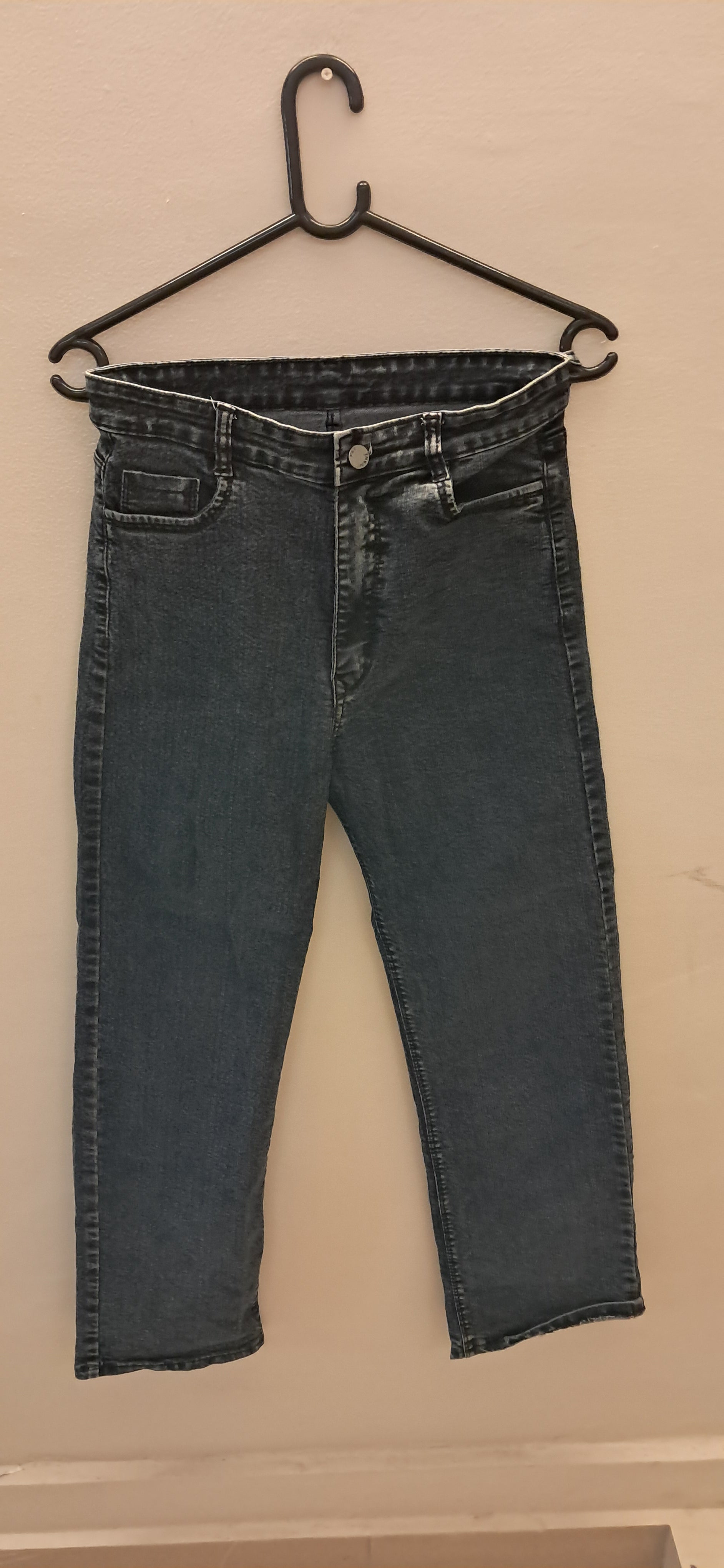 F&C JEANS Girls' Dark Blue Cropped Denim Jeans