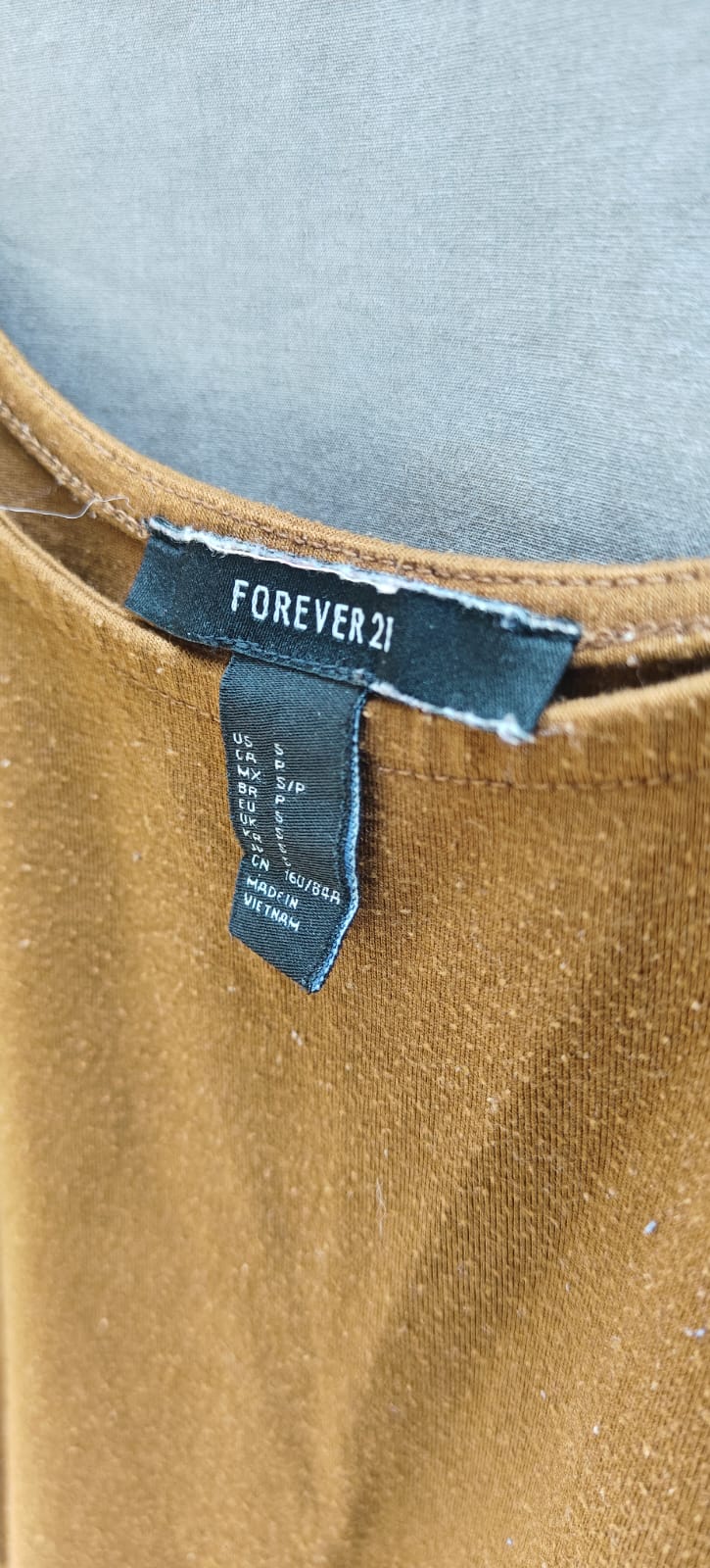 Forever 21 Women's Brown Sleeveless Crop Top