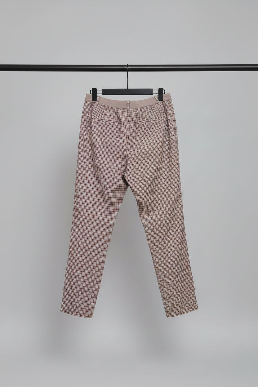Women's Plaid Straight Fit Trousers