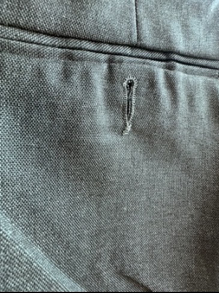 Men's Vadit Denim Grey Formal Ankle Fit Trousers