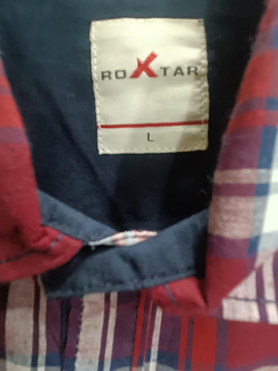 ROXTAR Men's Red Plaid Full Sleeve Casual Shirt