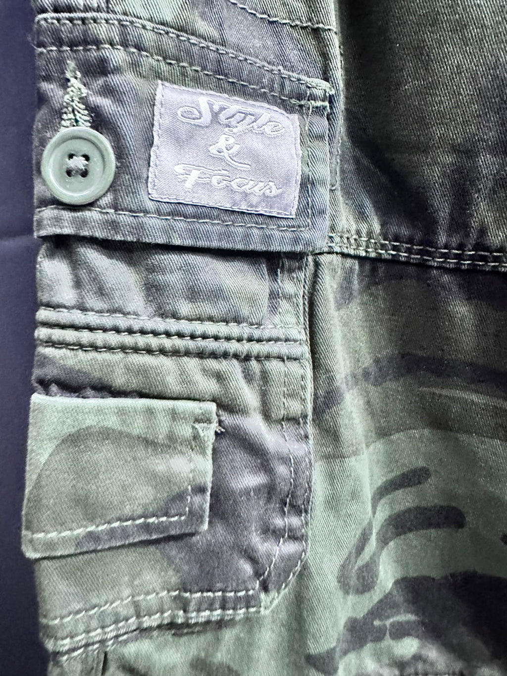 Men's Camouflage Cargo Shorts with Belt - Style & Focus