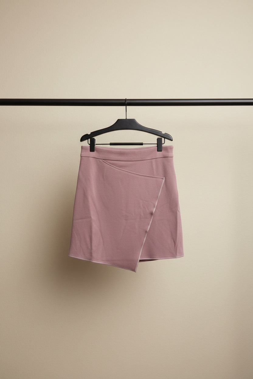 Texture Neola Women's Pink Asymmetric Mini Skirt