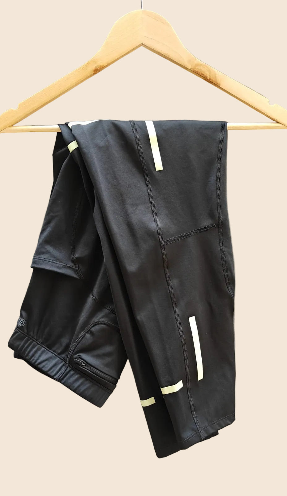Adidas Men's Black XL Running Tights with Reflective Details