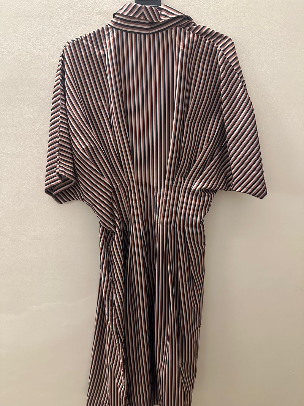 Kaftan.ae Striped Button-Front Kaftan Dress