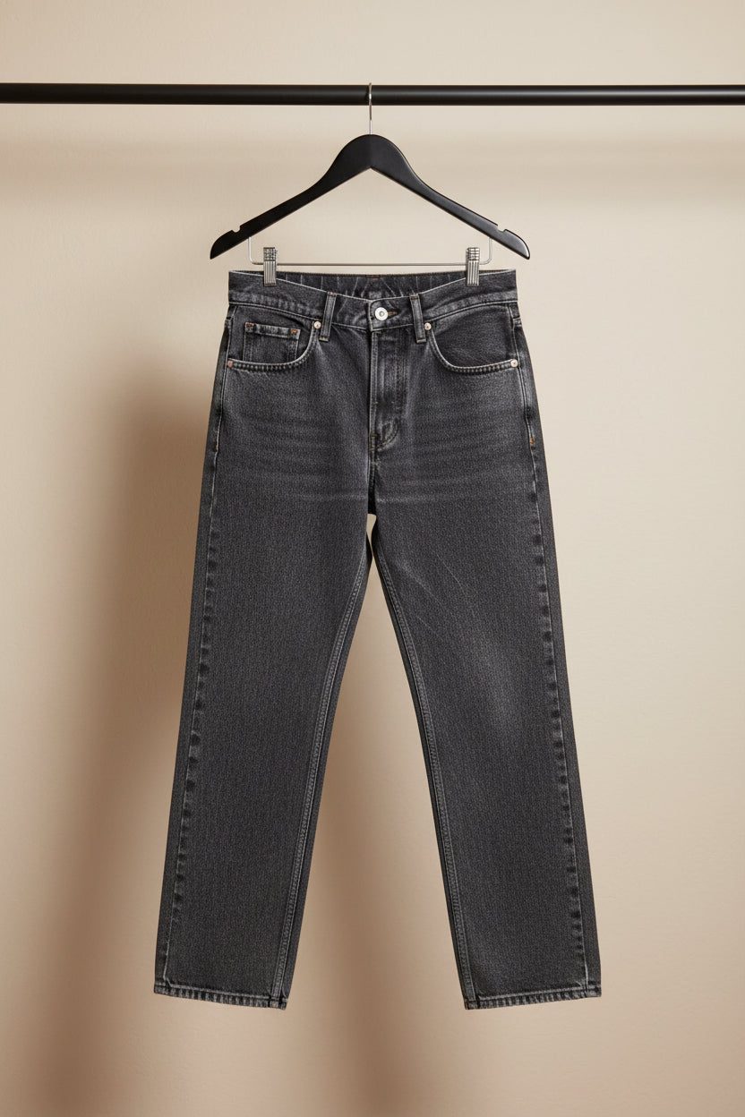 Levi's 519 Original Style Black Acid Wash Straight Fit Jeans