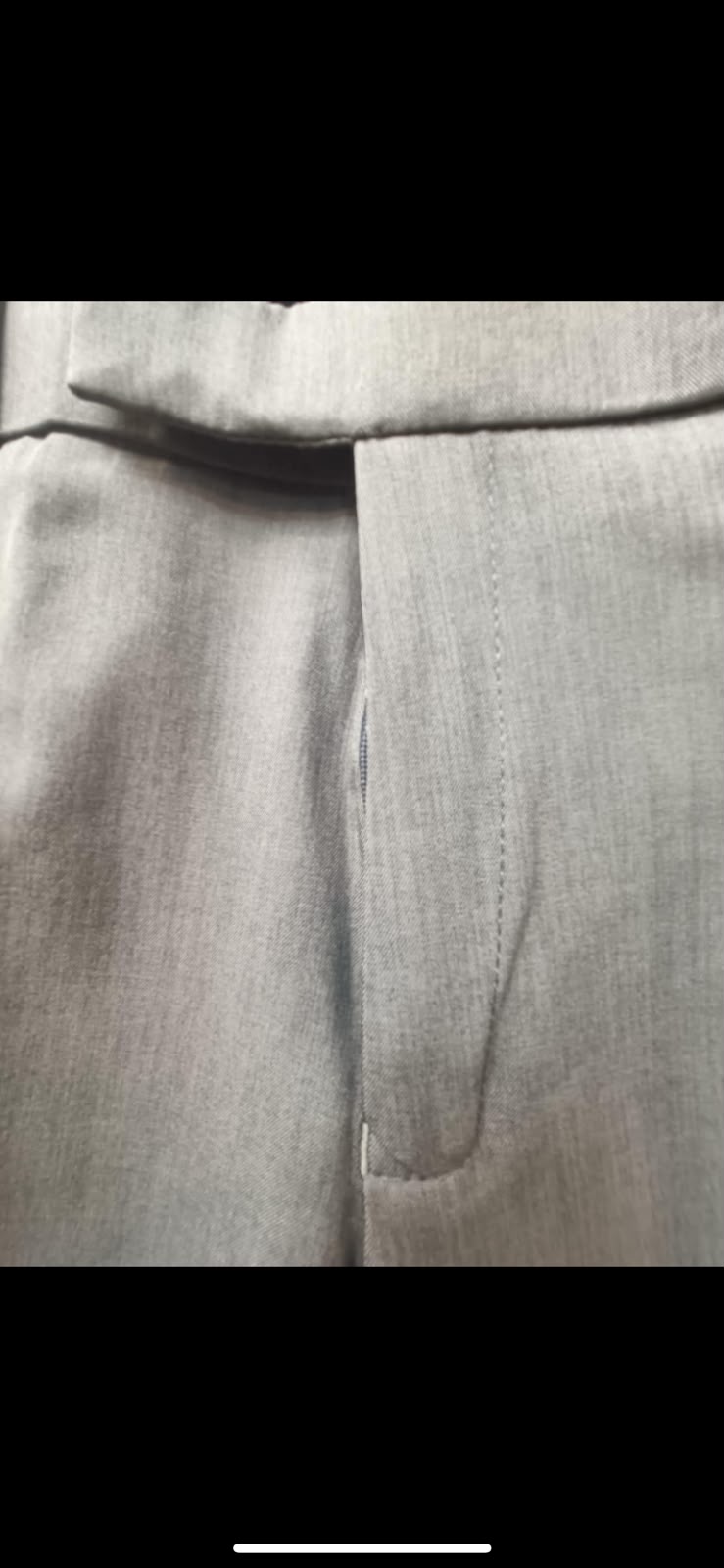 Men's Grey Slim Fit Formal Trousers