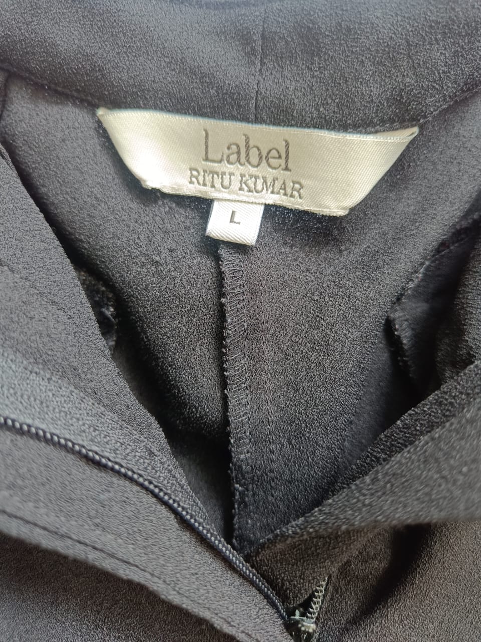 Label RITU KUMAR Black Wide Leg Trousers