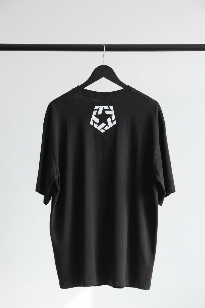 Tribal Gear Black Graphic Print T-Shirt