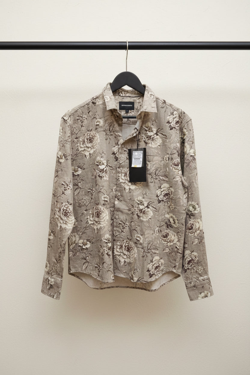 Mechanic Men's Floral Printed Full Sleeve Casual Shirt