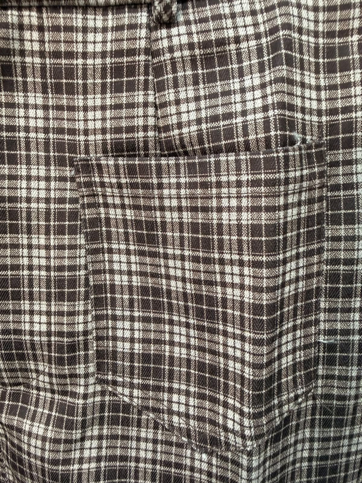 VPAE Women's Brown Plaid Midi Skirt
