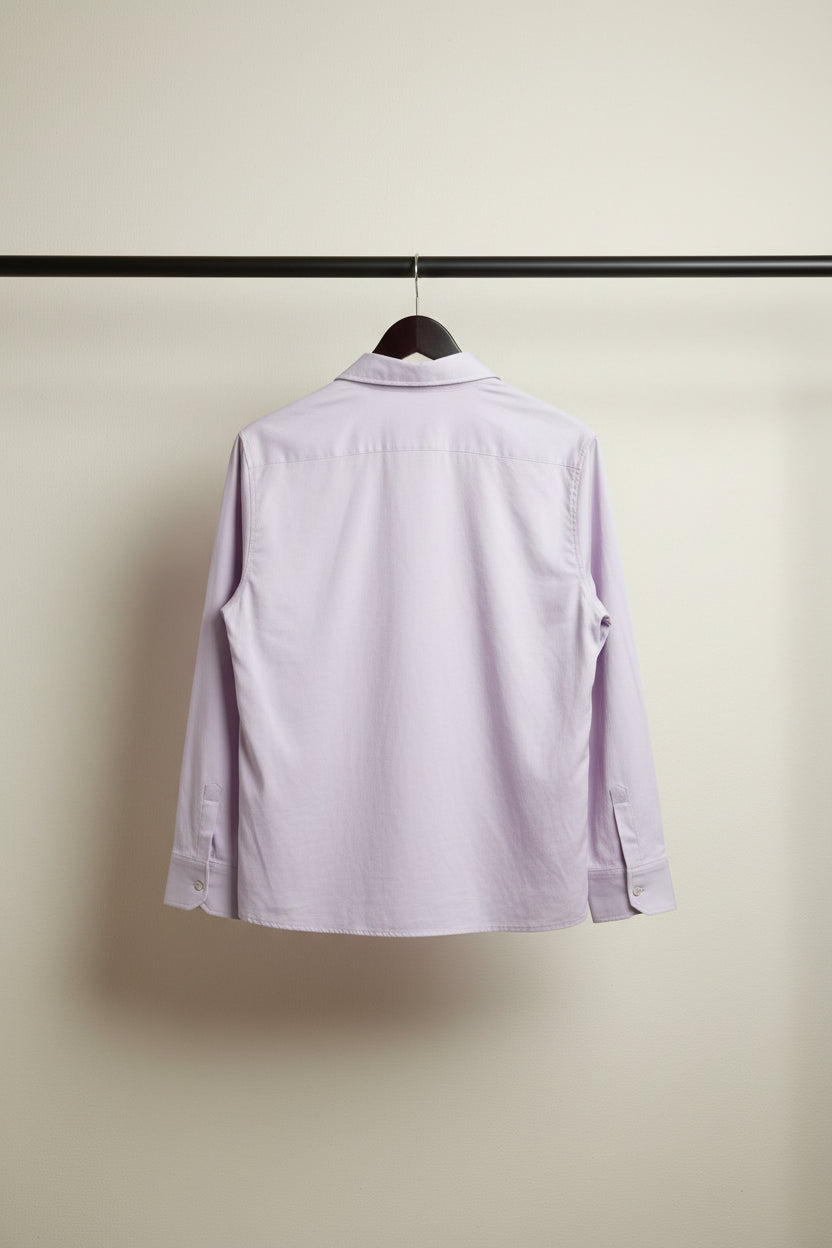 Women's Lavender Full Sleeve Collared Shirt