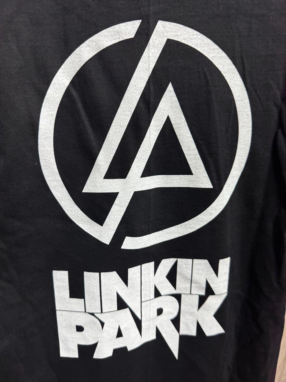 Thananbat Linkin Park Graphic Print Black Cotton T-Shirt