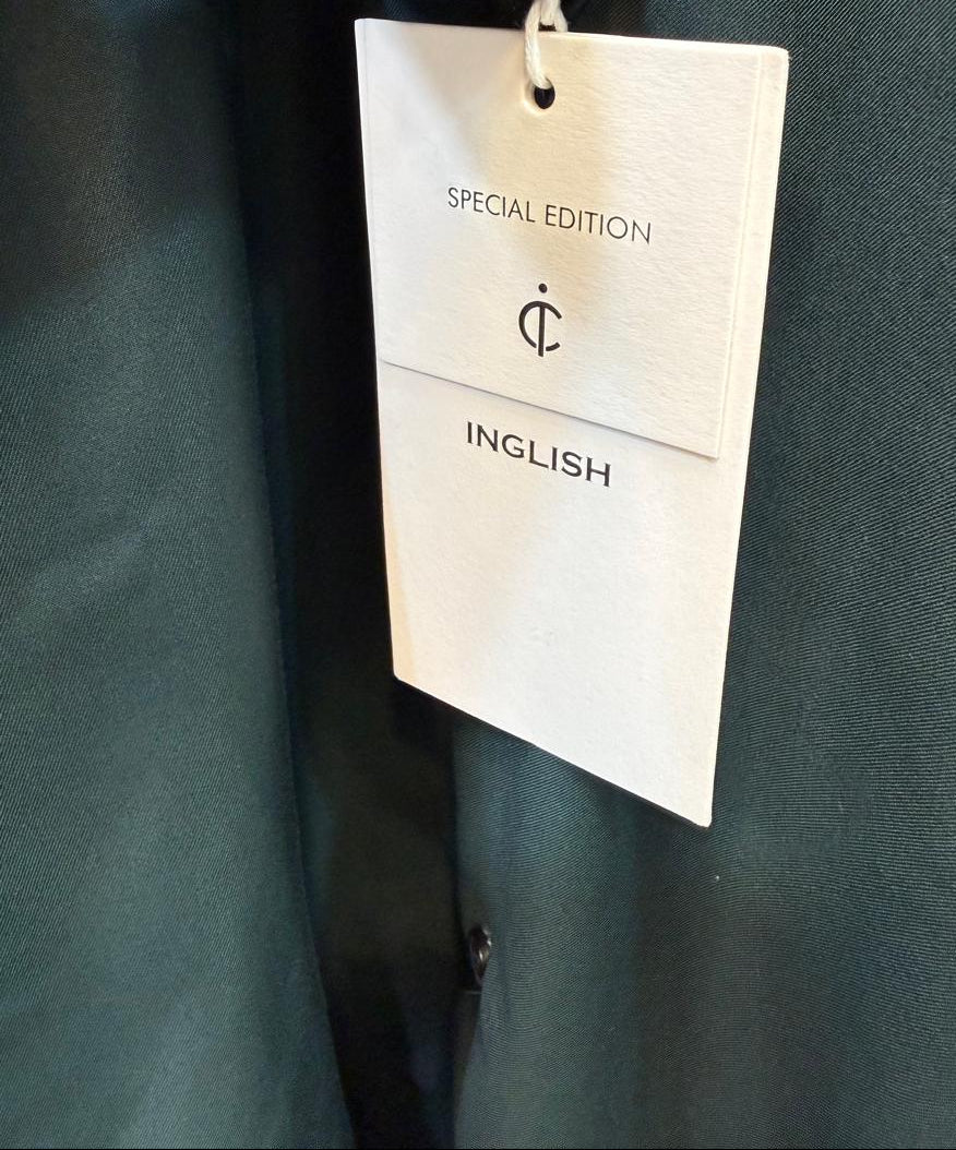 INGLISH Men's Dark Green Casual Relaxed Fit Full Sleeve Shirt