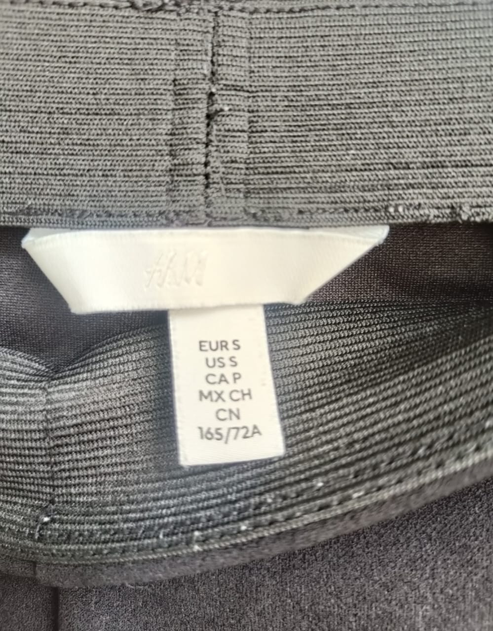 H&M Women's Black High Waist Straight Trousers
