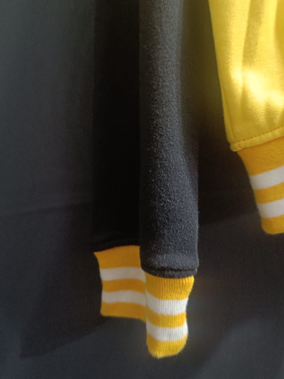 Zara Unisex Yellow and Black 'HBCU Pride' Varsity Jacket