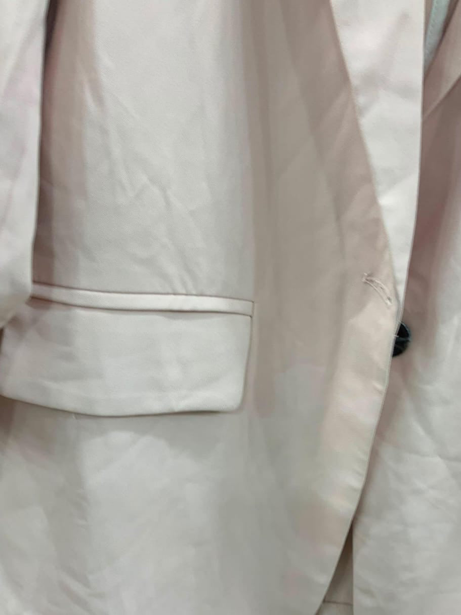 Pink Three-Quarter Sleeve Blazer by SHOAL
