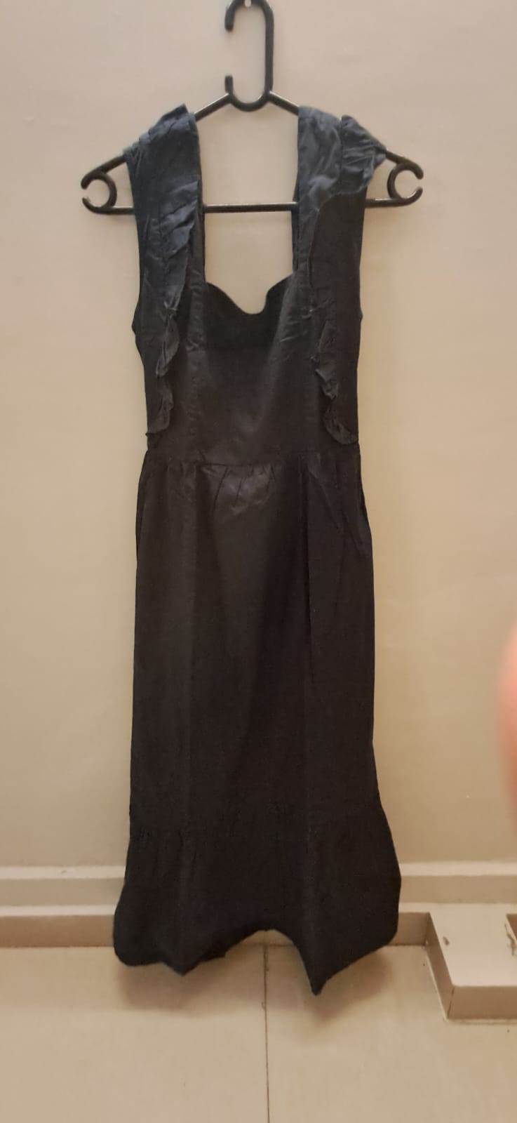 The Label Life Black Ruffled Sleeveless Fit and Flare Dress