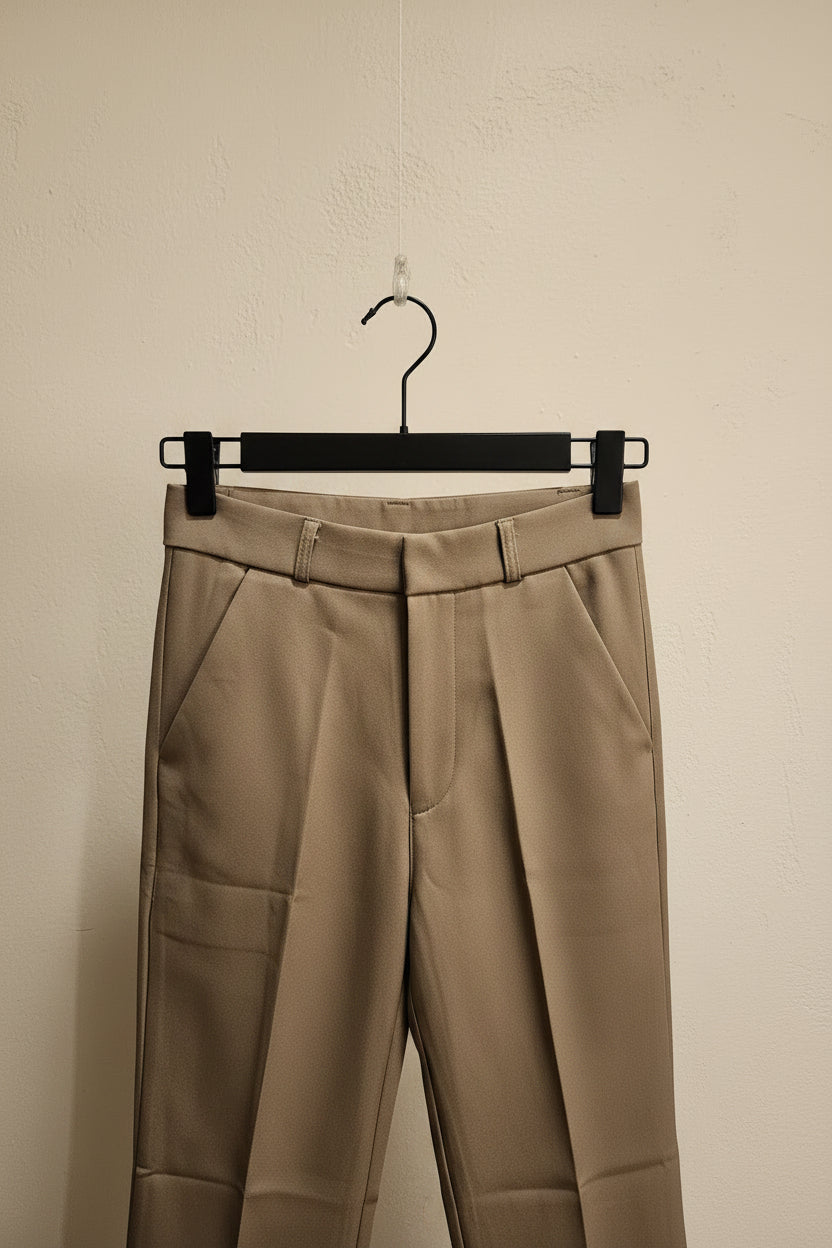 ADDA Women's Brown Tailored Fit Trousers Size 26
