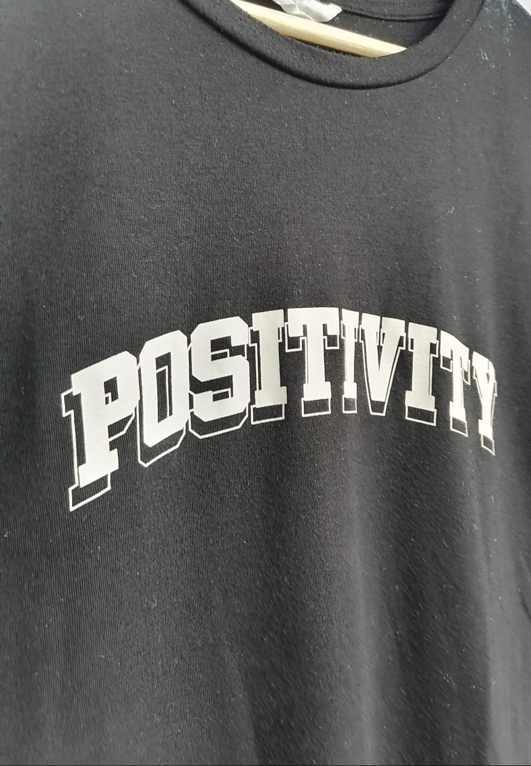 Primark Cares Black Positivity Print Cap Sleeve T-shirt