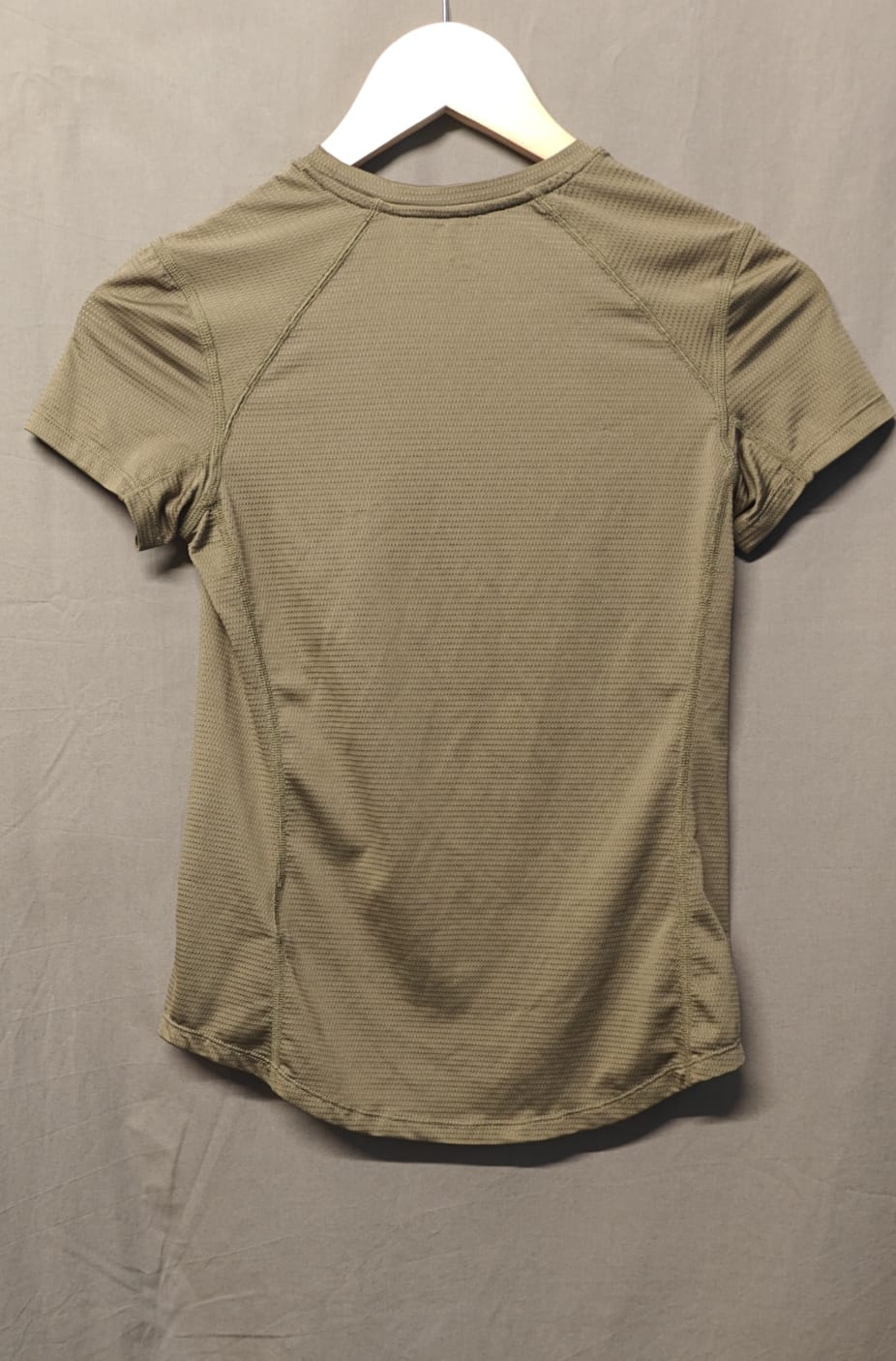 H&M Women's Khaki Green Activewear T-Shirt
