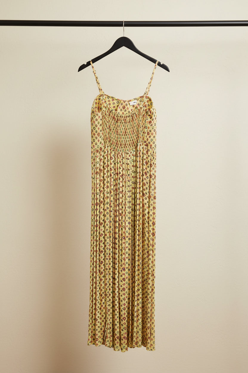 Women's Multicolor Printed Spaghetti Strap Maxi Dress