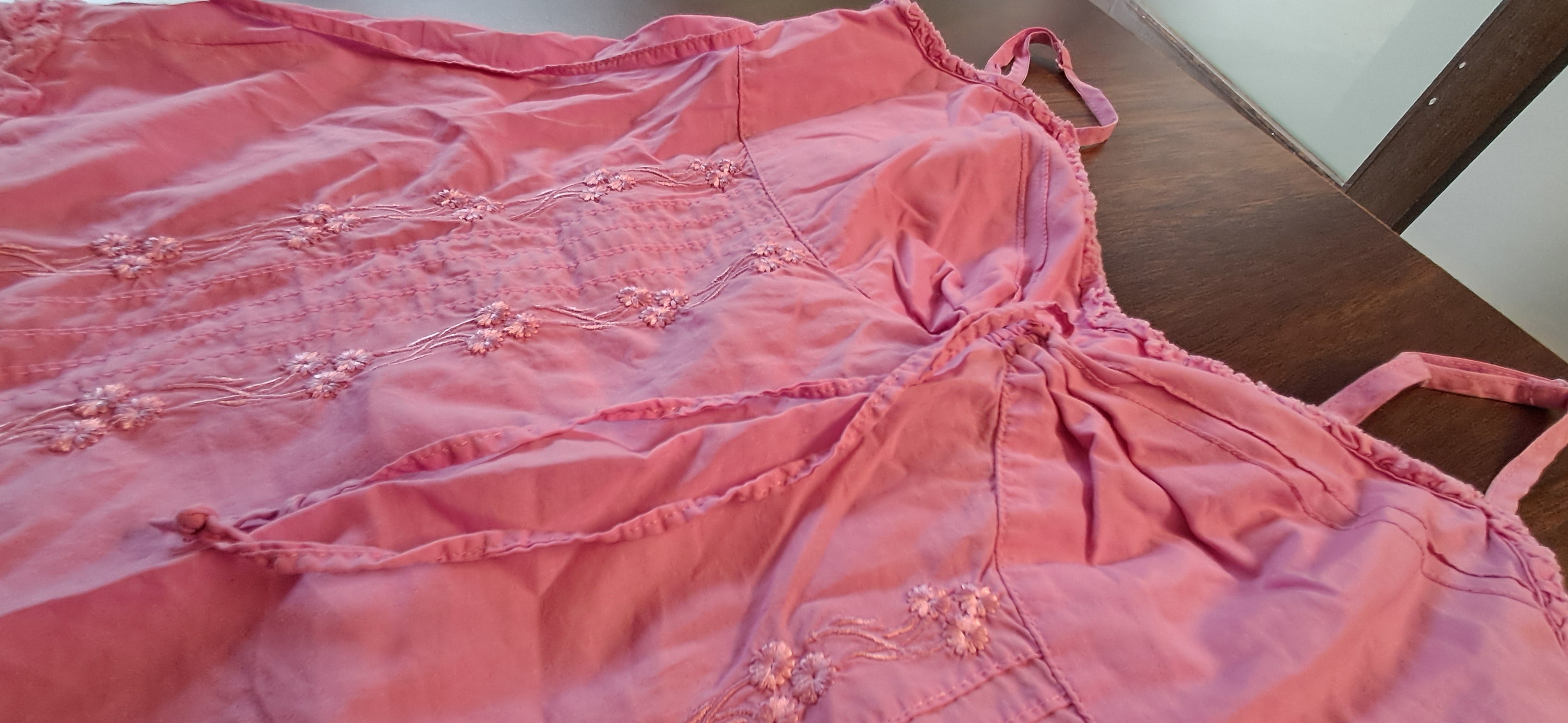 Esprit Pink Embroidered Ruffled Cami Top