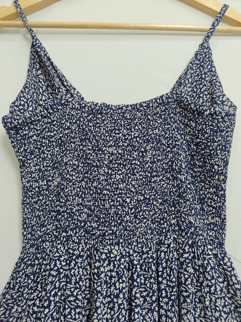 Angie Women's Blue Floral Rayon Sleeveless Jumpsuit
