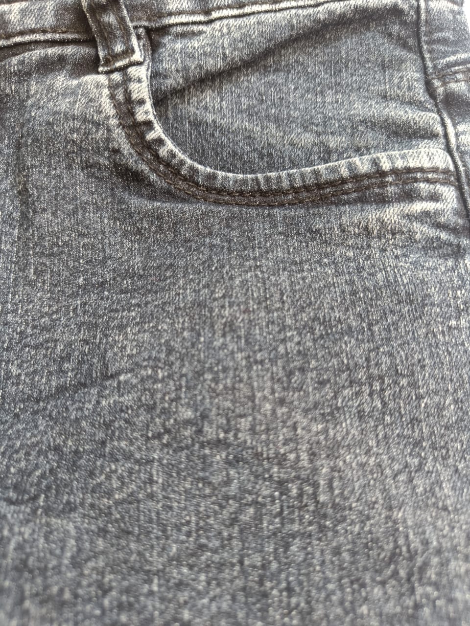 F&G Jeans Women's Charcoal Straight Leg Denim Jeans