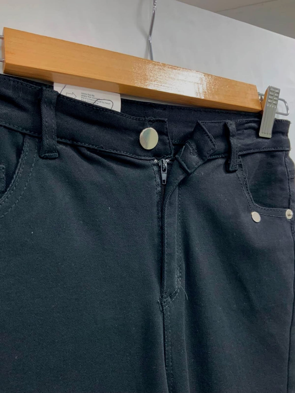 Women's Black Cut-Off Denim Shorts