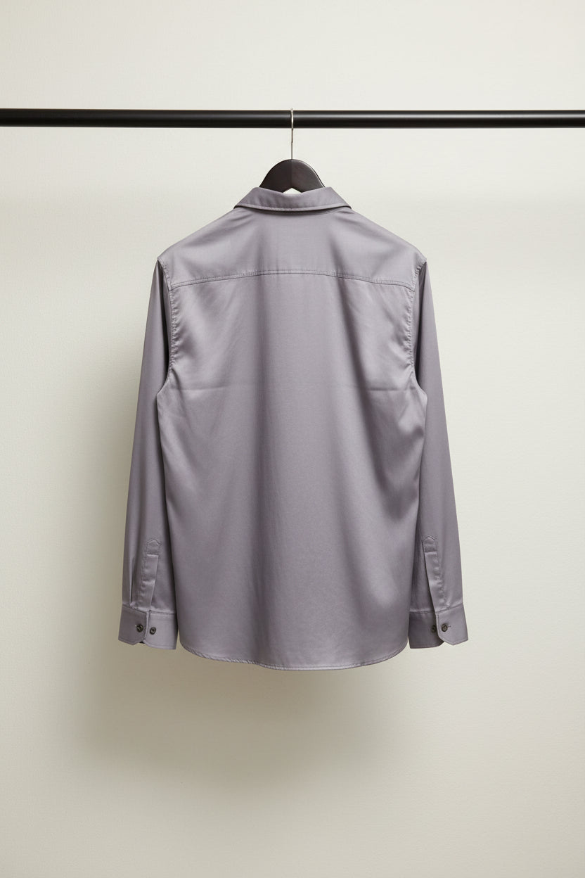 F+21 Men's Lavender Long Sleeve Casual Shirt