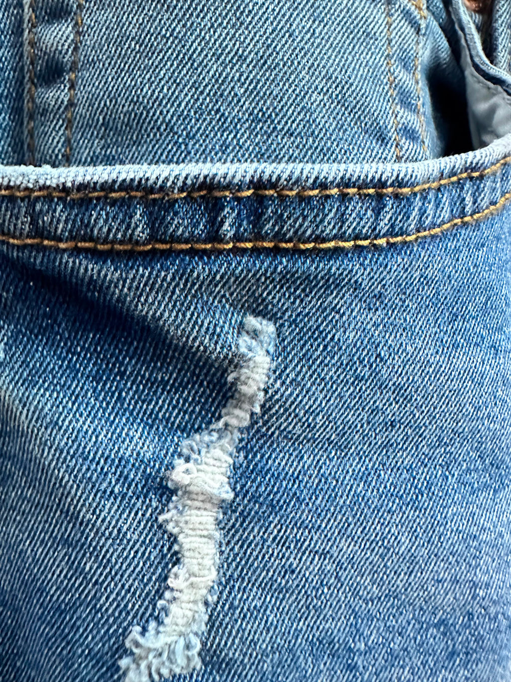ReFuel Men's Blue Distressed Denim Shorts