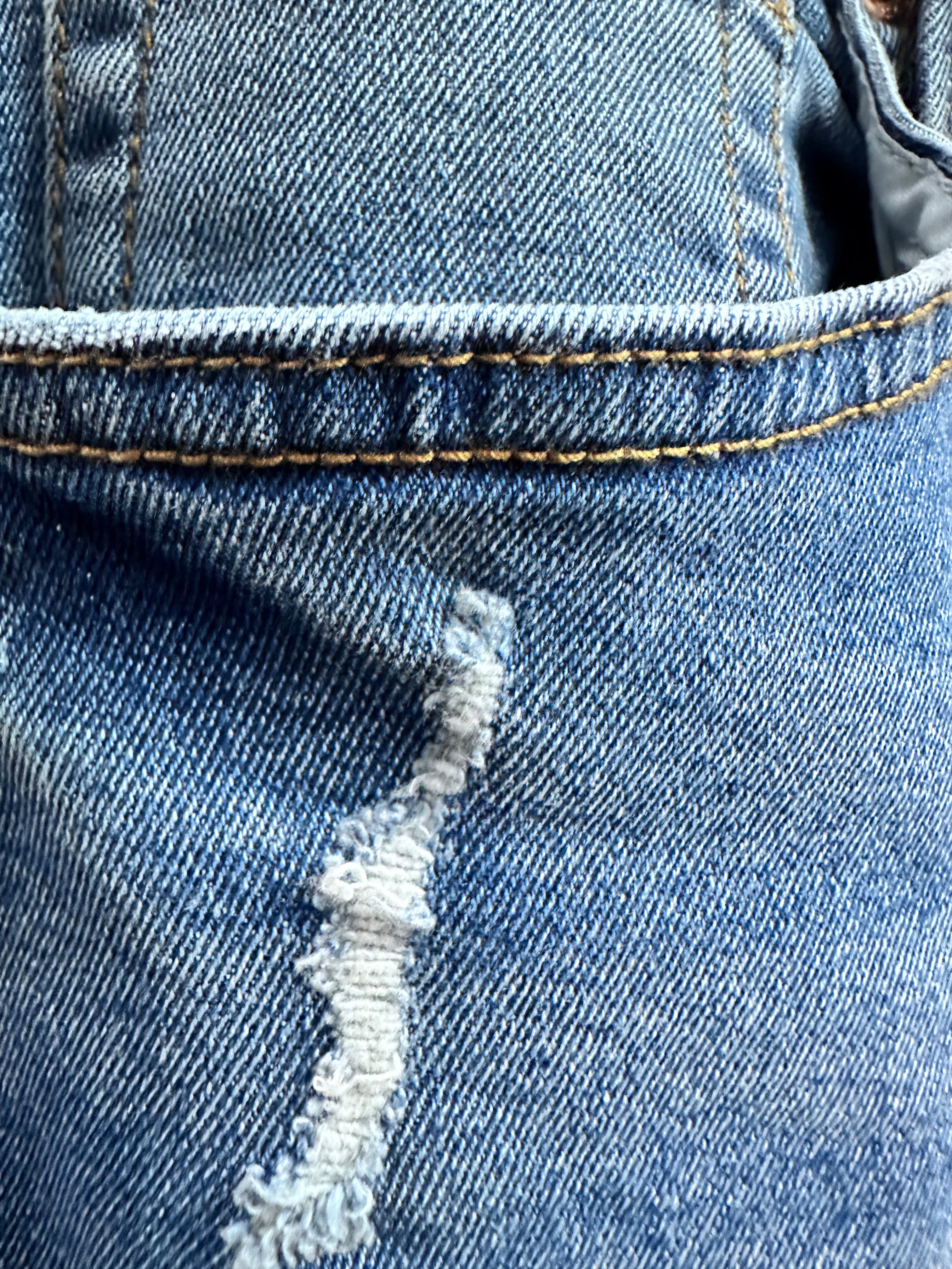 ReFuel Men's Blue Distressed Denim Shorts