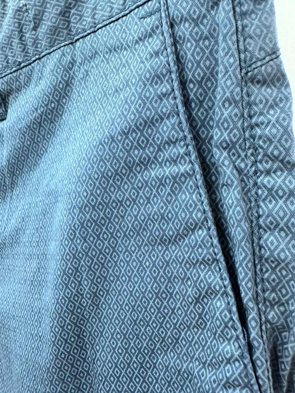 Men's Blooker Blue Diamond Print Chino Shorts