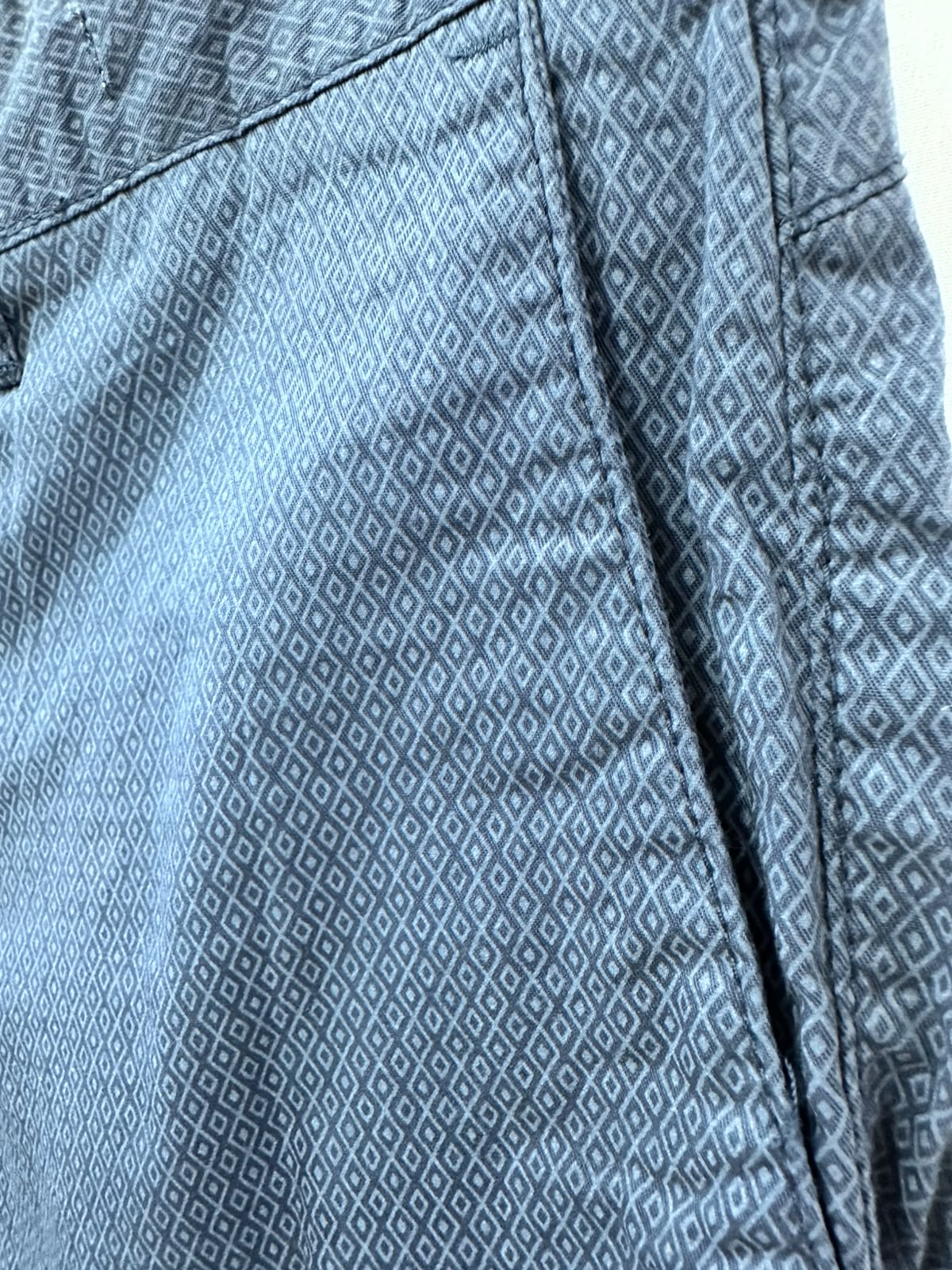 Men's Blooker Blue Diamond Print Chino Shorts