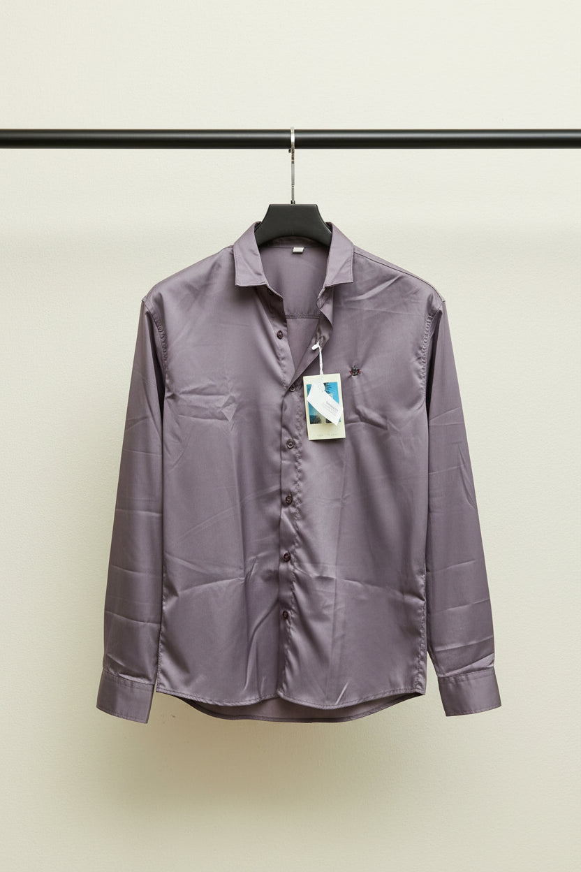 F+21 Men's Lavender Long Sleeve Casual Shirt