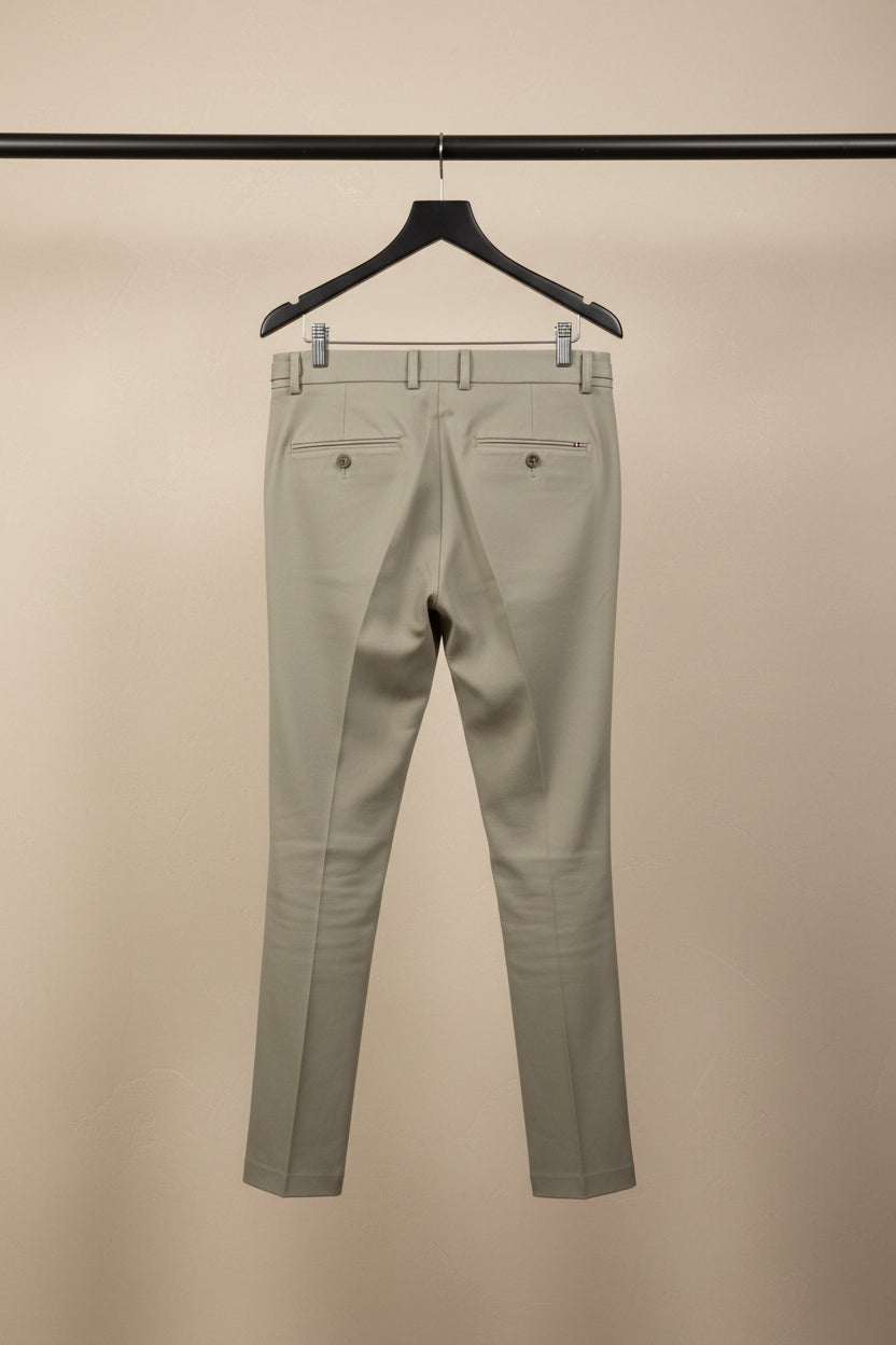 Dino Hunt Men's Beige Tailored Casual Trousers