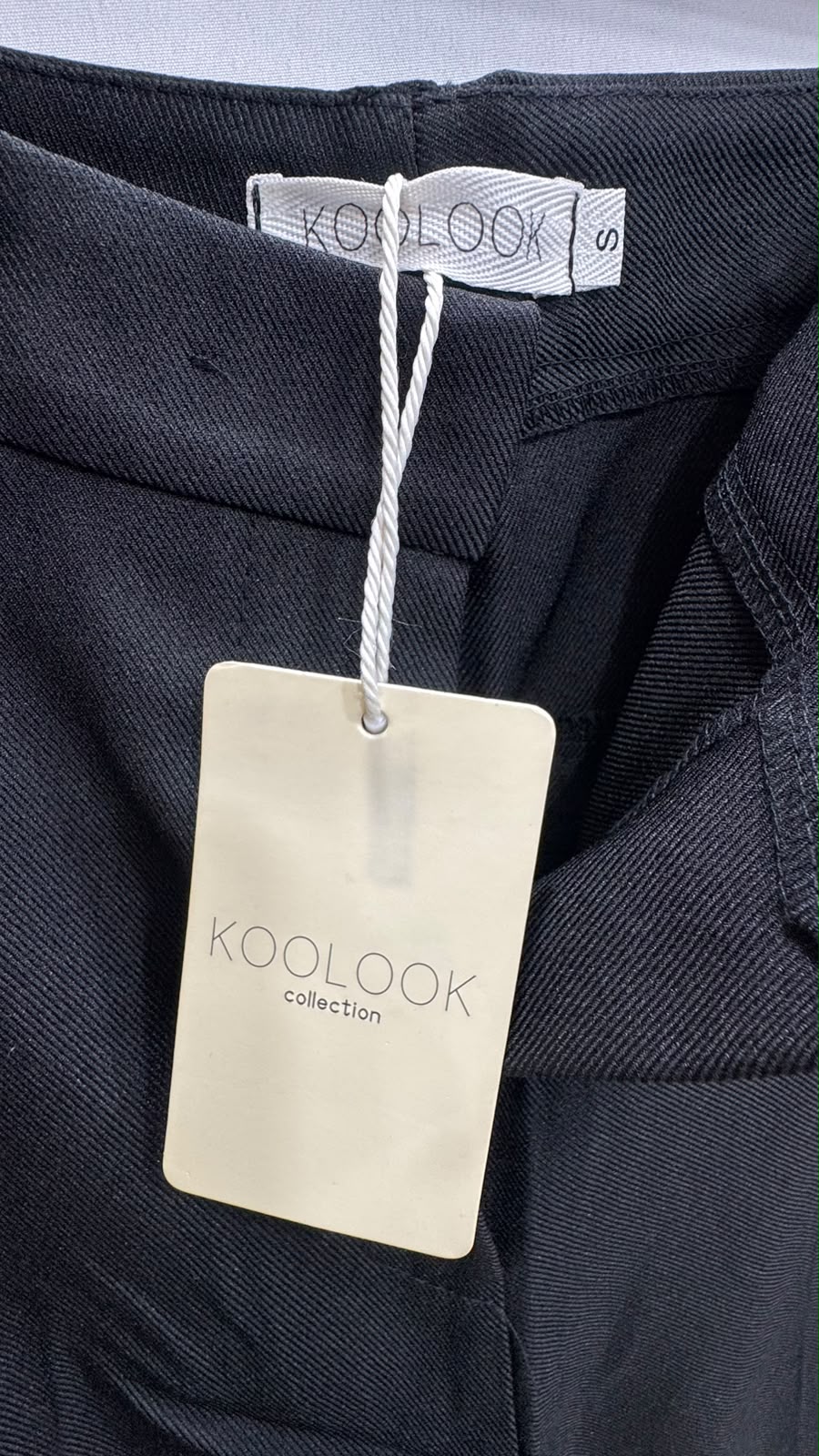 KOOLOOK Collection Women's Black Tailored Trousers