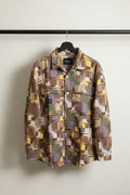 I DOZ PLUS Multicolor Abstract Pattern Corduroy Shirt