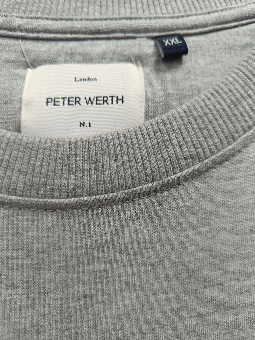 Peter Werth London N.1 Grey Sweatshirt with Dripping Smiley Print