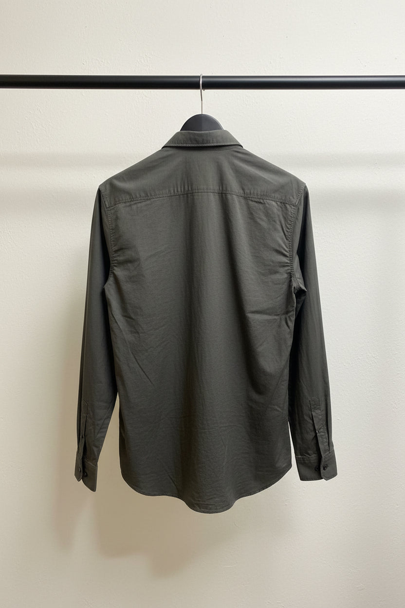 Mechanic Men's Grey Long Sleeve Casual Shirt