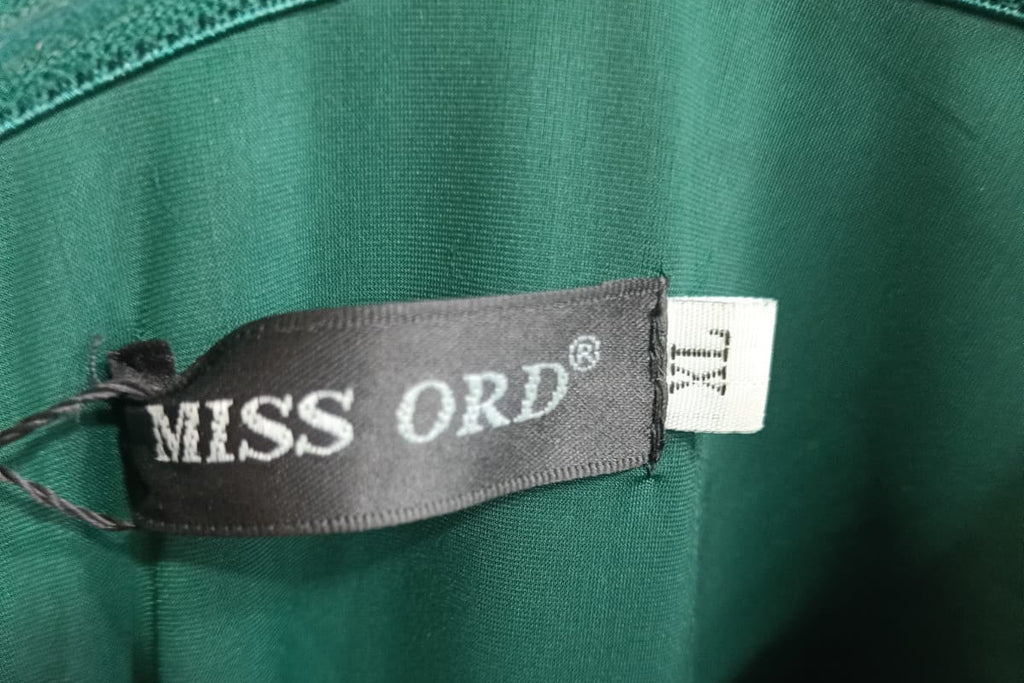 MISS ORD Women's Emerald Green Sleeveless A-Line Maxi Dress